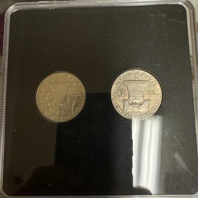 1948 & 1965 Benjamin Franklin Half dollar first and last set