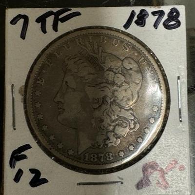 1878 P MORGAN VF 1$ U S COIN SILVER