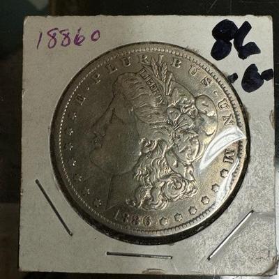 1886 O MORGAN XVF U S COIN 1$ silver