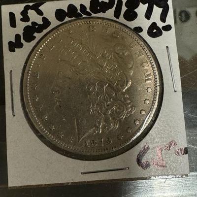 1877 O Morgan New Orleans First XVF SILVER