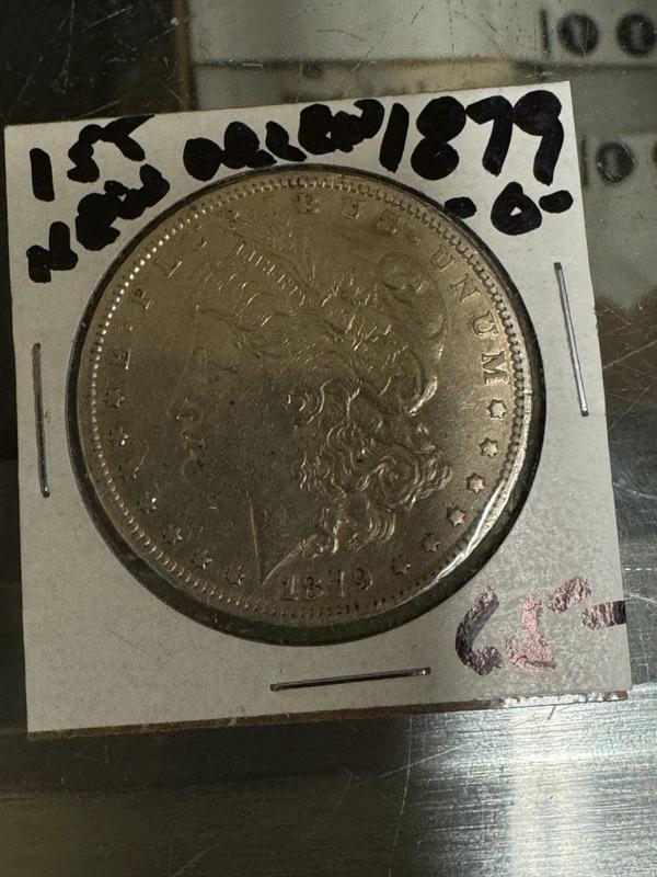 1877 O Morgan New Orleans First XVF SILVER | EstateSales.org