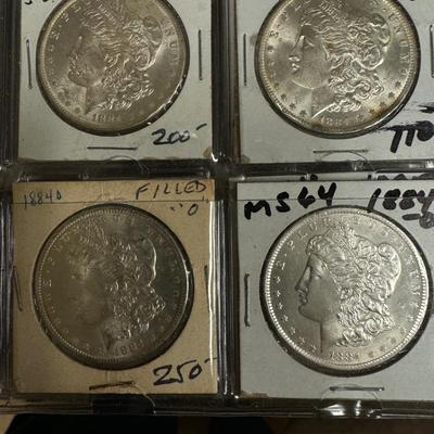 1884 O Morgan MS 64 1$ silver U S coin