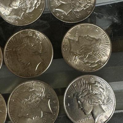 Lot of 40 Peace Dollars U S COIN