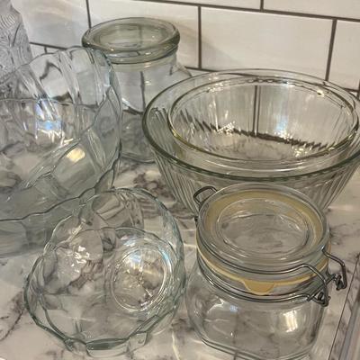 Misc Glass Kitchen Lot