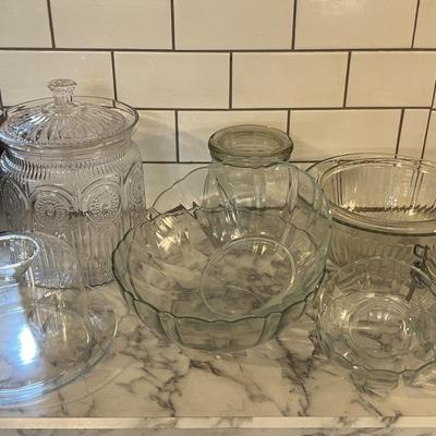 Misc Glass Kitchen Lot