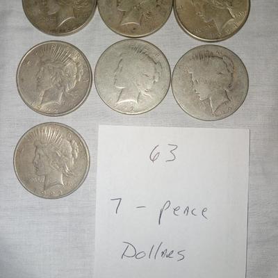 7 peace dollars