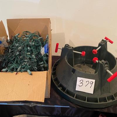 Christmas Tree Stand And Lights
