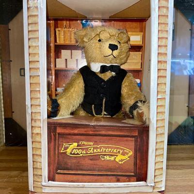 123 2002 STEIFF J C PENNY'S 100th ANNIVERSARY BEAR MINT IN BOX
