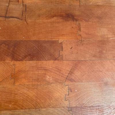 Vintage kitchen Style Maple Butcher Block, 10" thick! Very Heavy Island Table with legs