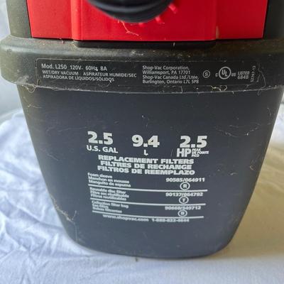 2.5 Gallon Shop Vac (G-MG)