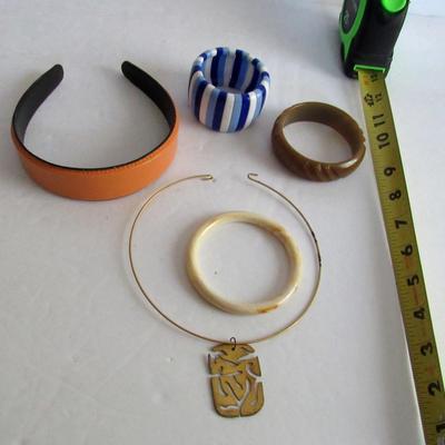 Lot of 1970s Era Jewelry, & 1 Older Bracelet