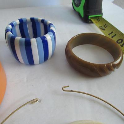 Lot of 1970s Era Jewelry, & 1 Older Bracelet