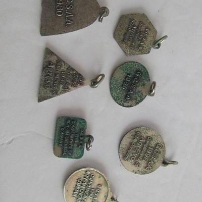 Lot of 1990s GCSAA Commemorative Charms, USA Cities