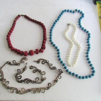 Lot of Older Necklaces and Bracelet