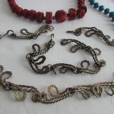 Lot of Older Necklaces and Bracelet