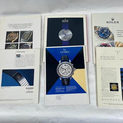 (6) Uhren Watch Catalog Magazines - dates range from 1994-1999
