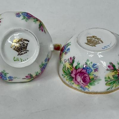 Taylor & Kent Bone China England Mini Cream and Sugar