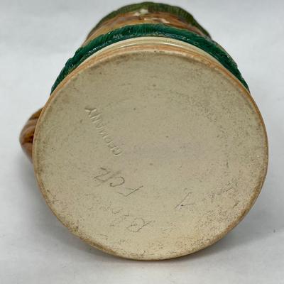 Ceramic German Style Beer Stein with Animals in Forest