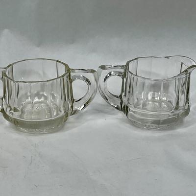 Vintage 1930's Sugar & Creamer by Heisey
