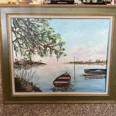 Mid-Century Brutalist signed Original Painting