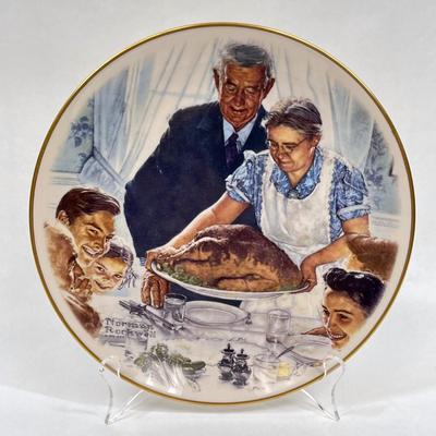 Norman Rockwell Collector Plate: “Freedom from Want”