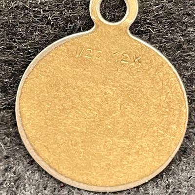 Jewelry Lot: (2) 10k Gold Fill Rings, (1) 12k Gold Charm, (1) Gold-tone Heart Charm