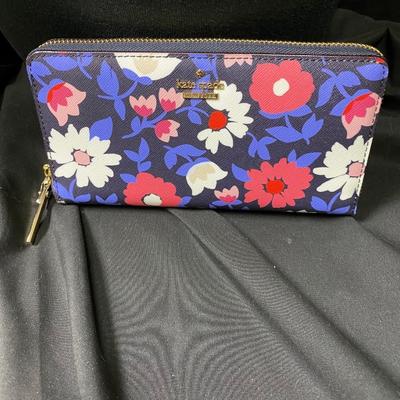Kate Spade Floral Purse w matching wallet and leather pouch