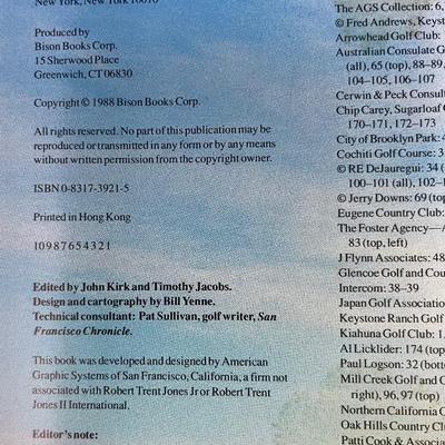 Golf Coffee Table Book Lot