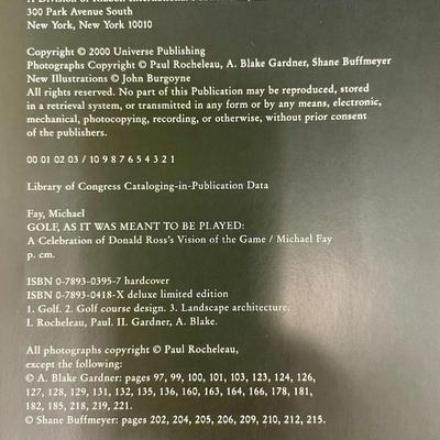 Golf Coffee Table Book Lot