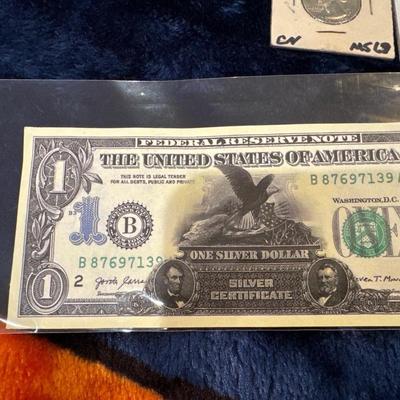 1899 BLACK SILVER CERTIFICATE 1$