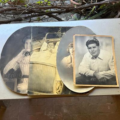 150 VINTAGE PHOTOGRAPHS CHILDREN IN CARRIAGE 2 LADIES GENTLEMAN