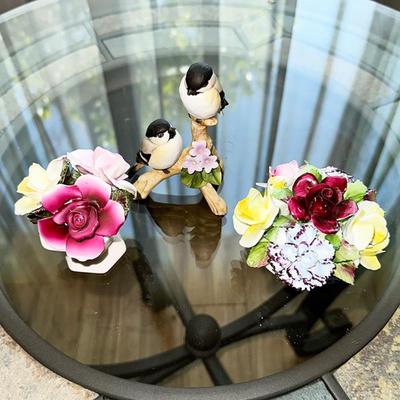 159 CHINA FLOWERS ROYAL DOULTON & THORLEY AND ANDREZ 2 BIRDS