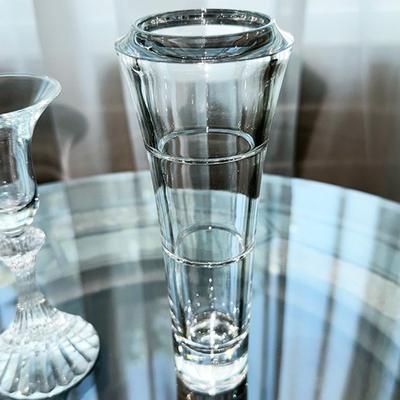 164 LOT BUD VASES & CRYSTAL CANDLE HOLDERS 5PCS