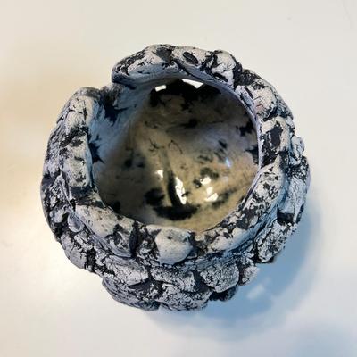 172 VASE MADE FROM THE ASH OF MT ST. HELENS BY ARTIST STAN LANGTWAIT