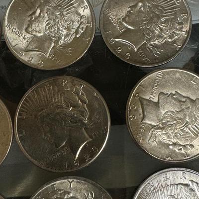 Lot of 40 Peace Dollars U S COIN