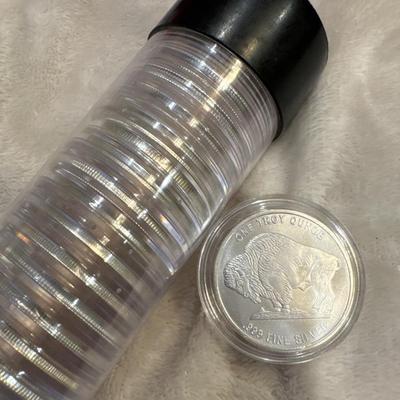 Lot of (20) Buffalo Silver .999 U S coin