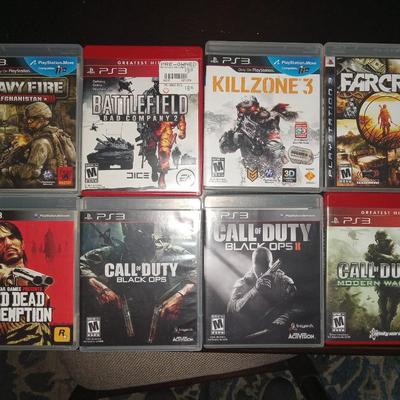 PS3 system with 10 games