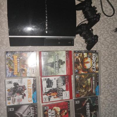 PS3 system with 10 games