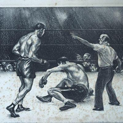 Joseph Webster Golinkin "At Chicago" Louis-Braddock  23x19.5  $120
