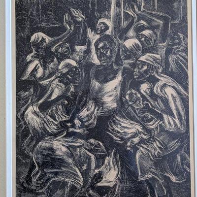 Marion Greenwood "Voodoo Ritual" 23 x 19.5  $100