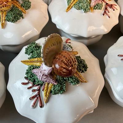 1177 Large Collections of Fitz & Floyd Lobster and Italian Bowls and Plates