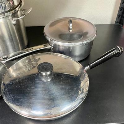 13-Piece Mixed Lot of Stainless Steel Cookware