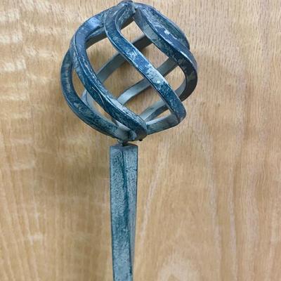 Decrative Twisted Wrought Iron Curtain Rod