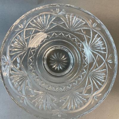 1187 Waterford Crystal Pedestal Bowl with Small Jam/Mustard Jar