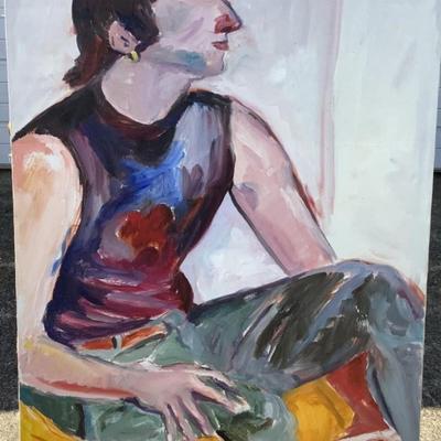 144 "Bruce" Fort Mason 1988 Oil on Canvas by Ellen Into