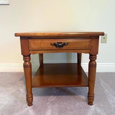 Solid Wood End Table