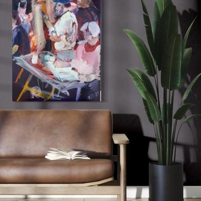 151 "Class" Fort Mason 1989 Oil on Canvas by Ellen Into