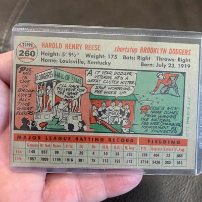 1956 Topps Brooklyn Dodgers Vintage Baseball Card Lot