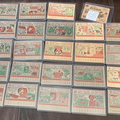 1956 Topps Brooklyn Dodgers Vintage Baseball Card Lot