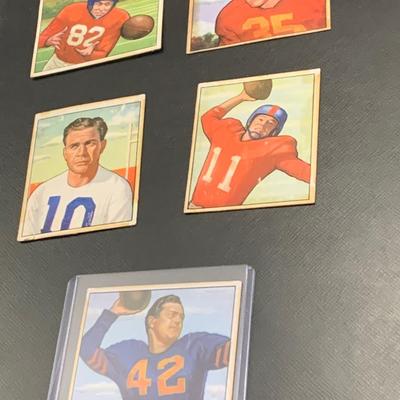1950 Bowman Football Cards Lot